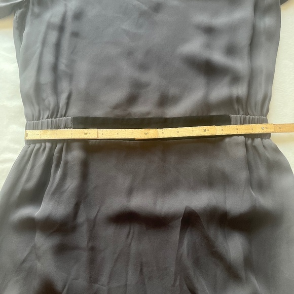 Gerard Darel 100% Silk Gray Career Wear to Work Casual Long Sleeves Midi Dress - Picture 11 of 12